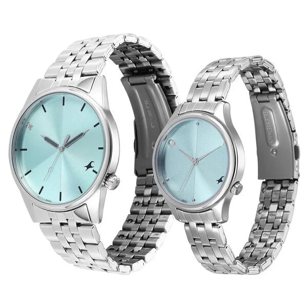 Fastrack Mixmatched Quartz Analog Watch For Couple 33056296sm02 - KRISHNA WATCH COMPANY