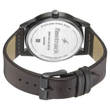 Fastrack Stunners Quartz Analog Green Dial Leather Strap Watch for Guys - 3305NL01 - KRISHNA WATCH COMPANY