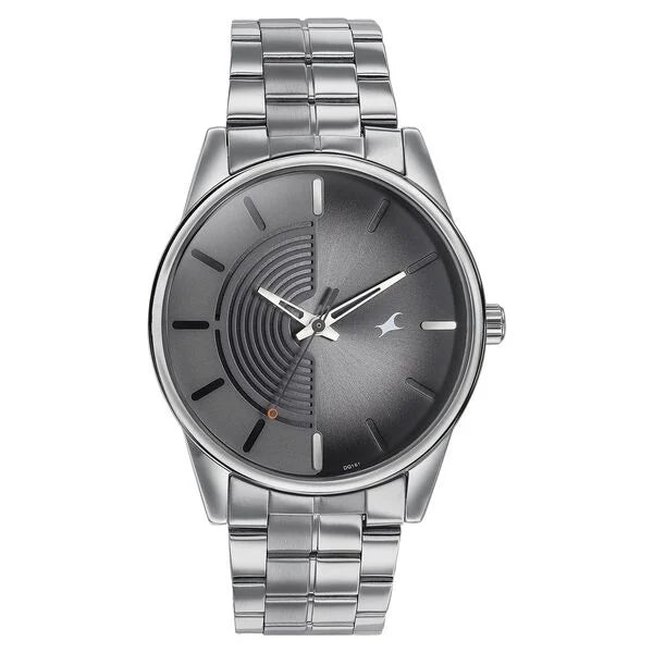 Fastrack Stunners Quartz Analog Grey Dial Watch for Guys - 3305SM02 - KRISHNA WATCH COMPANY