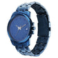 Fastrack Pulse Quartz Analog Blue Round Dial Blue Stainless Steel Strap Watch For Guys 3314qm01f