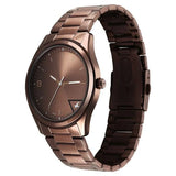 Fastrack Stunners Quartz Analog Brown Dial Brown Metal Strap Watch For Guys 3317qm02 - KRISHNA WATCH COMPANY