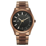 Fastrack Wild Quartz Analog Black Dial Brown Metal Strap Watch For Guys - 3317QM04