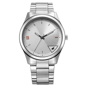 Fastrack Stunners Quartz Analog Silver Dial Watch For Guys - 3317SM01 - KRISHNA WATCH COMPANY