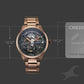 Fastrack Automatics Black Dial Brown Metal Strap Automatic Watch For Guys 3318qm01