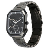 Fastrack Groove Multifunction Black Dial Metal Strap Guy's Watch - NU3321QM01