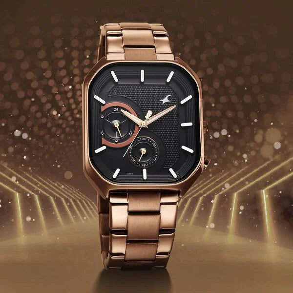 Fastrack Groove Guy's Watch with Lume indices 3321qm02