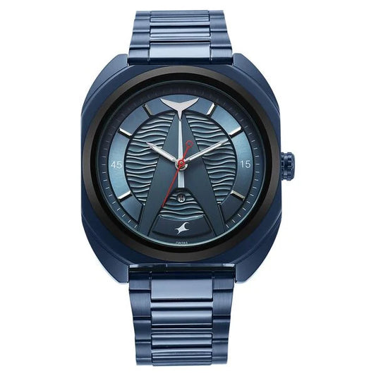 Fastrack Oceanyx Blue Dial Blue Strap Watch For Guys 3326km02