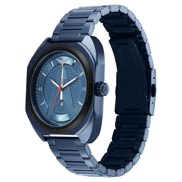 Fastrack Oceanyx Blue Dial Blue Strap Watch For Guys 3326km02
