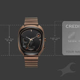 Fastrack UFO Quartz Multifunction Black Dial Watch For Guys 3327km01