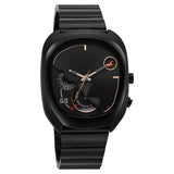 Fastrack UFO Quartz Black Dial Black Watch For Guys 3327nm01