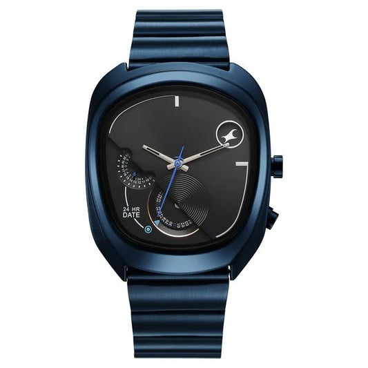 Fastrack UFO Quartz Black Dial Watch For Guys 3327qm01