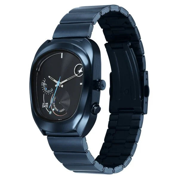 Fastrack UFO Quartz Black Dial Watch For Guys 3327qm01