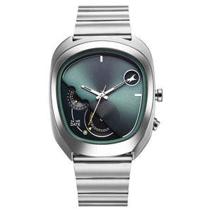 Fastrack UFO Quartz Green Dial Watch For Guys - 3327SM01 - KRISHNA WATCH COMPANY