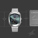 Fastrack UFO Quartz Green Dial Watch For Guys - 3327SM01