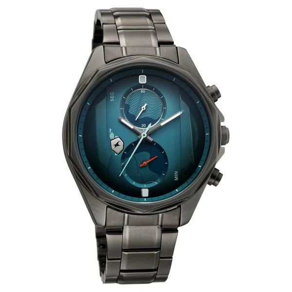 Fastrack Oceanyx 2.0 Chronograph Watch for Men with Green Dial & Gun Metal Strap - 3350QM01