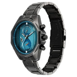 Fastrack Oceanyx 2.0 Chronograph Watch for Men with Green Dial & Gun Metal Strap - 3350QM01