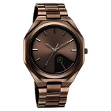 Fastrack 9 to Fine Analog with Brown Dial Metal Strap Watch for Guys 3353QM01