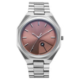 Fastrack 9 to Fine Analog with Salmon Pink Dial Metal Strap Watch for Guys 3353SM02