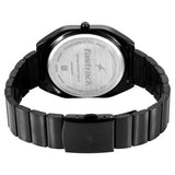 Fastrack 9 to Fine Analog with Green Dial Metal Strap Watch for Guys 3354NM02
