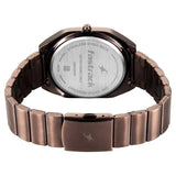 Fastrack 9 to Fine Analog with Black Dial Metal Strap Watch for Guys 3354QM01