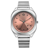 Fastrack 9 to Fine Analog withSalmon Pink Metal Strap Watch for Guys 3354SM01