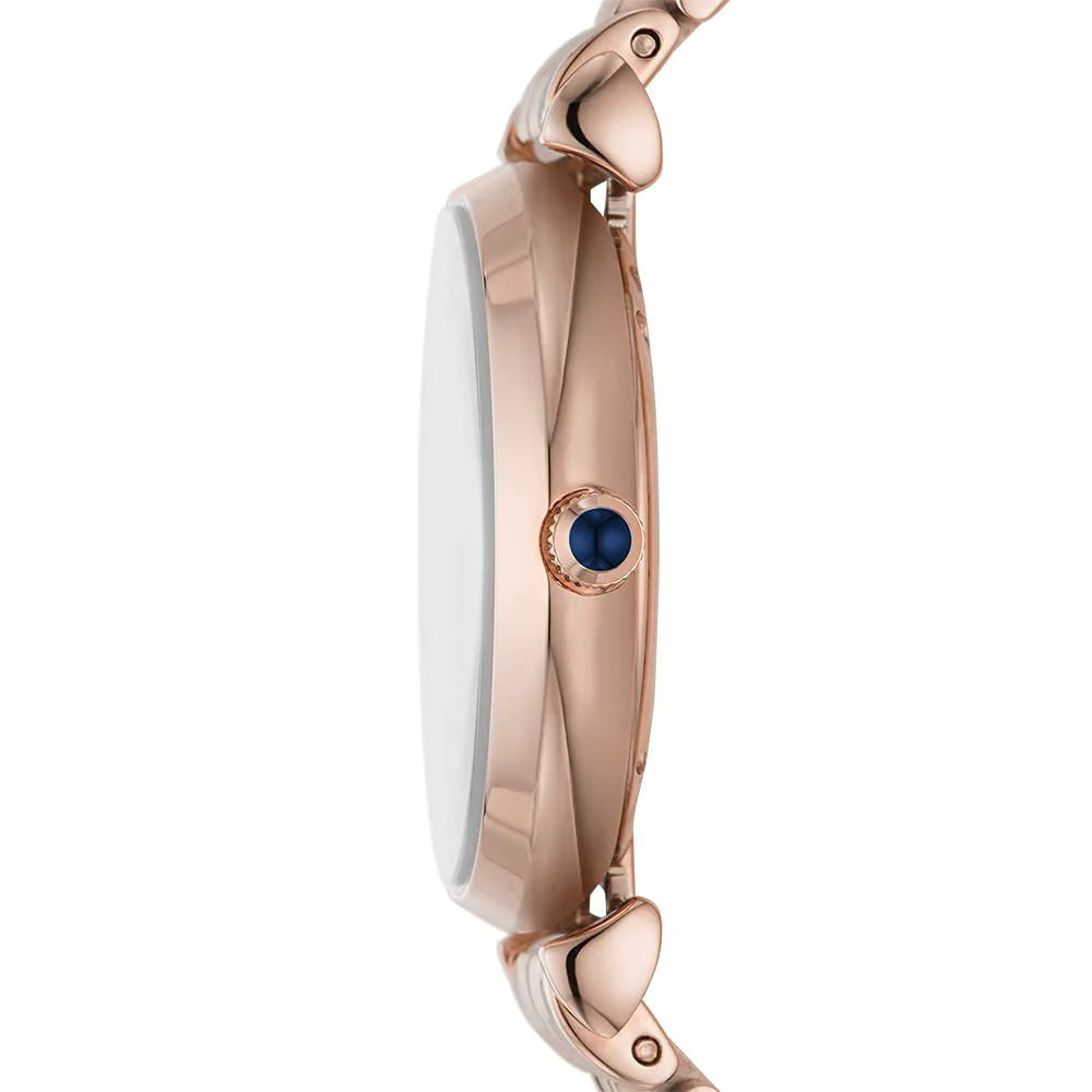 Two-Hand Rose Gold-Tone Stainless Steel Watch AR11423