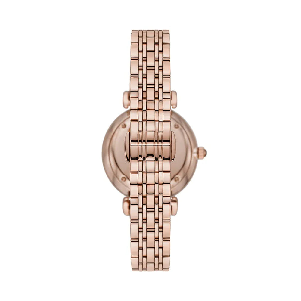 Two-Hand Rose Gold-Tone Stainless Steel Watch AR11423