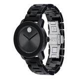 Movado Women Bold Iconic Round Black Watches 3600803