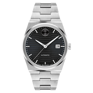 Movado Men's Bold Quest Auto Black Dial With Date Stainless Steel Bracelet Watch 3600941 - KRISHNA WATCH COMPANY