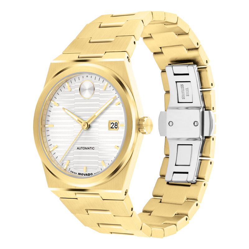 Movado  Bold Quest Men Automatic White Dial Analog Stainless Steel Watch 3600943