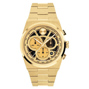 Movado Bold Chronograph Gold Dial 3601185 - KRISHNA WATCH COMPANY
