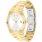 Movado Ladies' BOLD Quest Yellow IP White Dial 35mm Watch 3601187