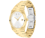 Movado Ladies' BOLD Quest Yellow IP White Dial 35mm Watch 3601187