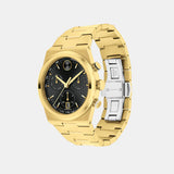 Movado Bold Men Quartz Black Dial Chronograph Stainless Steel Watch 3601198