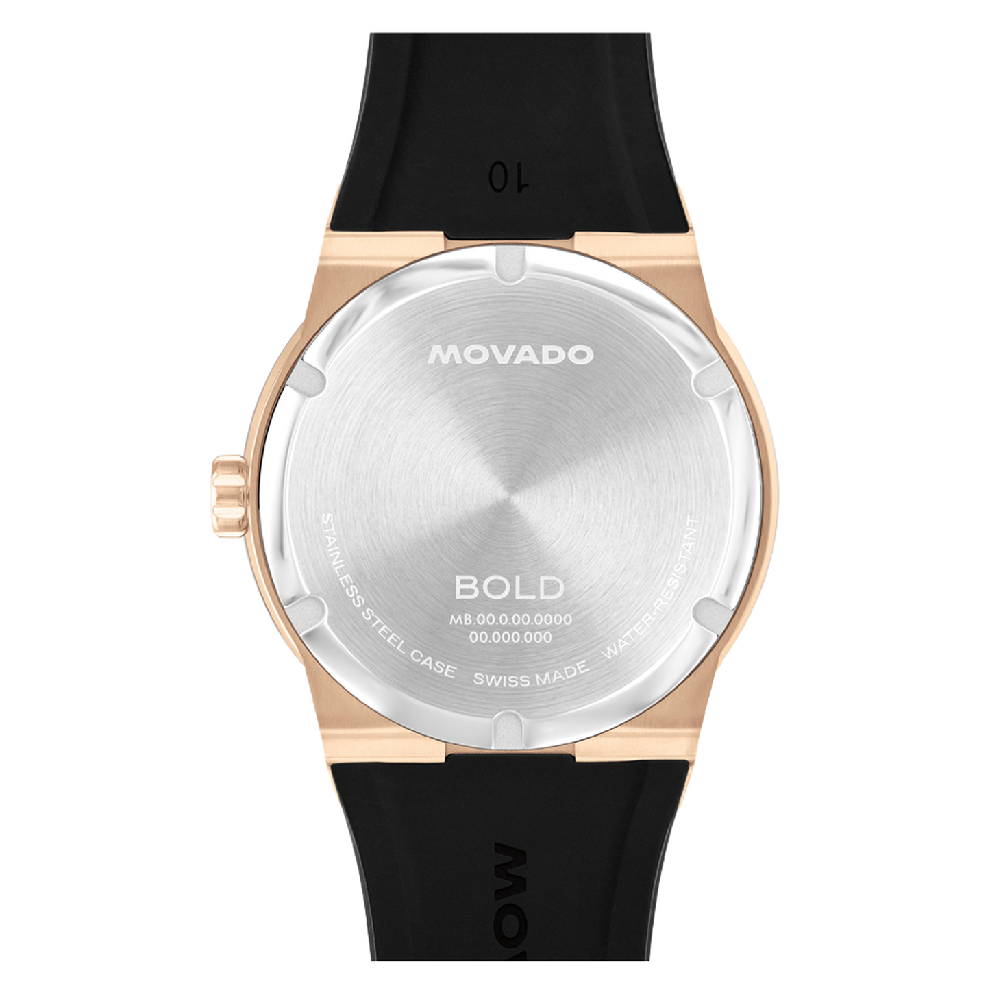 Movado Bold Men Quartz Green Dial Analog Silicone Watch 3601296