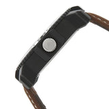 Fastrack Quartz Analog Silver Dial Leather Strap Watch for Guys 38017pl02