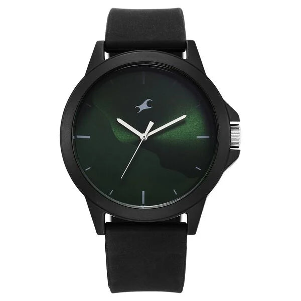 Fastrack Tees Wanderlust Quartz Analog Green Dial Watch for Unisex - 38024PP73W - KRISHNA WATCH COMPANY