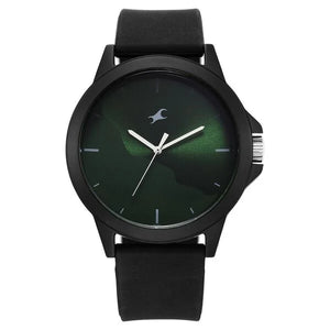 Fastrack Tees Wanderlust Quartz Analog Green Dial Watch for Unisex - 38024PP73W - KRISHNA WATCH COMPANY