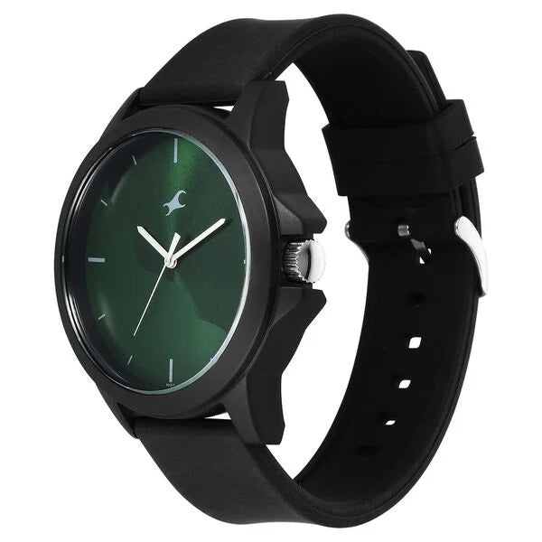 Fastrack Tees Wanderlust Quartz Analog Green Dial Watch for Unisex - 38024PP73W - KRISHNA WATCH COMPANY