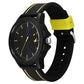 Fastrack Tees Urbanique Quartz Analog Black Dial Silicon Strap Watch For Guys 38024pp83w