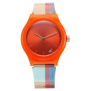Fastrack Tees Urbanique Watch For Girls 38037pp18w - KRISHNA WATCH COMPANY
