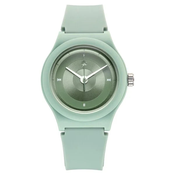 Fastrack Y2K Analog with Mint Green Dial Silicon Strap Watch for Girls - 38037PP27W