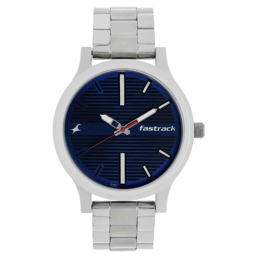 FASTRACK FUNDAMENTALS BLUE DIAL WATCH - 38051SM03