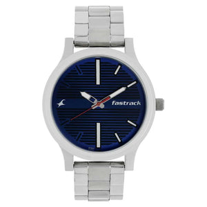 FASTRACK FUNDAMENTALS BLUE DIAL WATCH - 38051SM03
