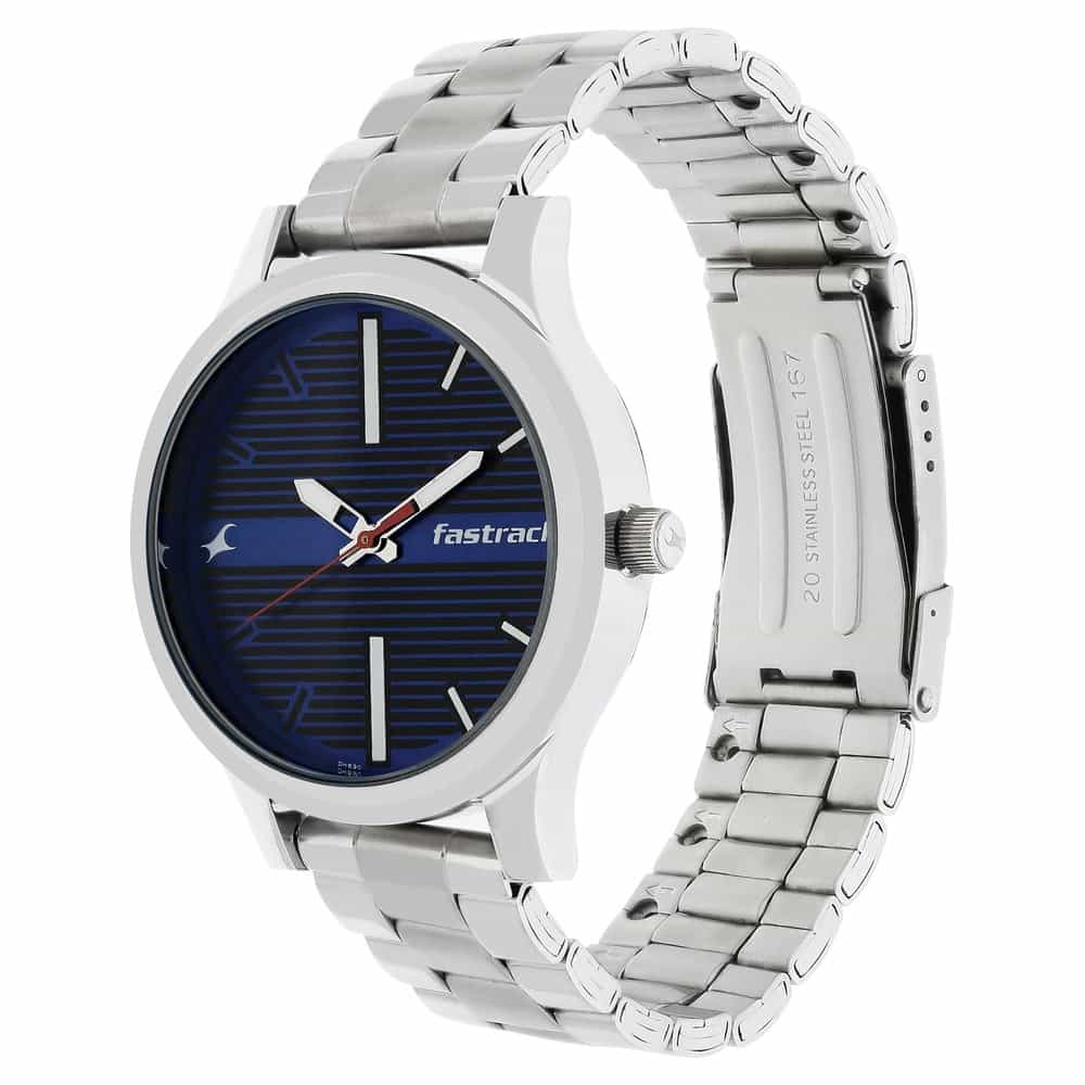 FASTRACK FUNDAMENTALS BLUE DIAL WATCH - 38051SM03