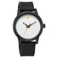 Fastrack Tees Quartz Analog White Dial Silicone Strap Watch for Guys 38062pp12