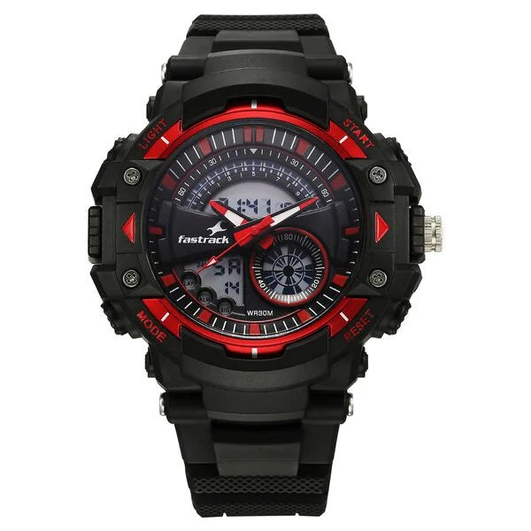 Fastrack StreetStyle Quartz Digital Unisex Watch 38097pp02w