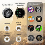 Fastrack Rogue with 3.5 CM UltraVU HD Display Sporty Smartwatch Functional Crown with AI Coach and Auto Multisport Recognition 38102pp03