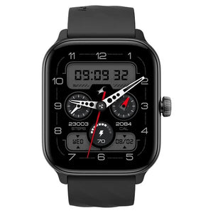 Fastrack Nitro Pro with 4.69 cm AMOLED Display and AOD, Functional Crown, BT Calling Smartwatch with Black Strap 38105pp03 - KRISHNA WATCH COMPANY
