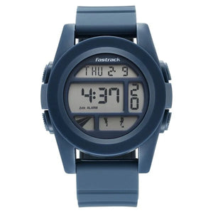 Fastrack StreetStyle Digital Blue Dial Blue Silicone Strap Watch For Guys 38120pp03 - KRISHNA WATCH COMPANY